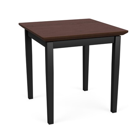Lesro End Table, 20 in W, 20 in L, 20 in H, Cocoa Walnut LS0620